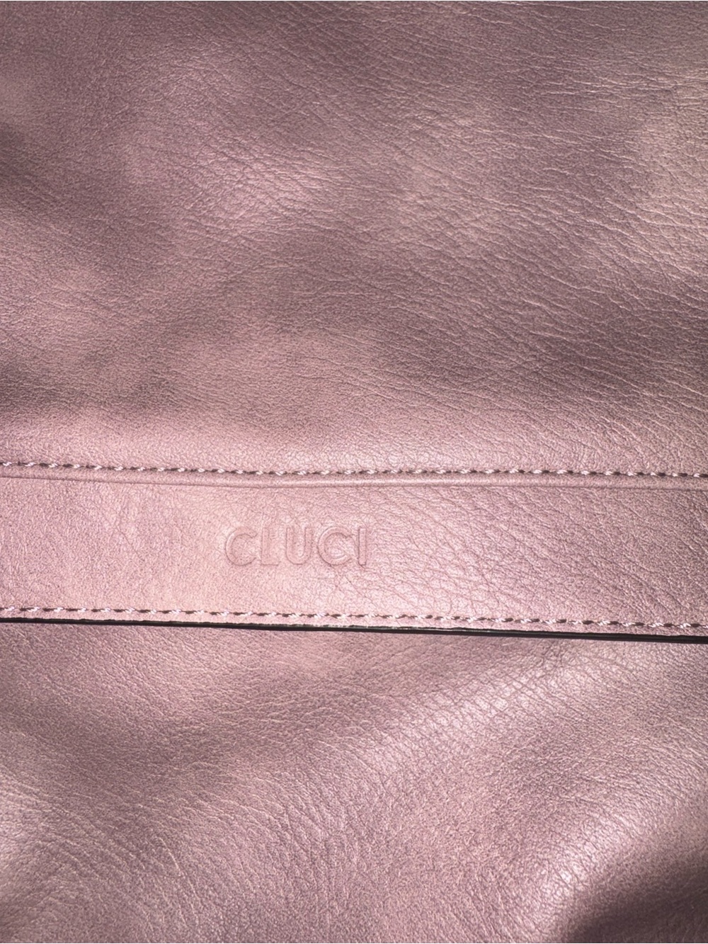 CLuci Dusty Rose Leather Backpack - Soft Pink Finish